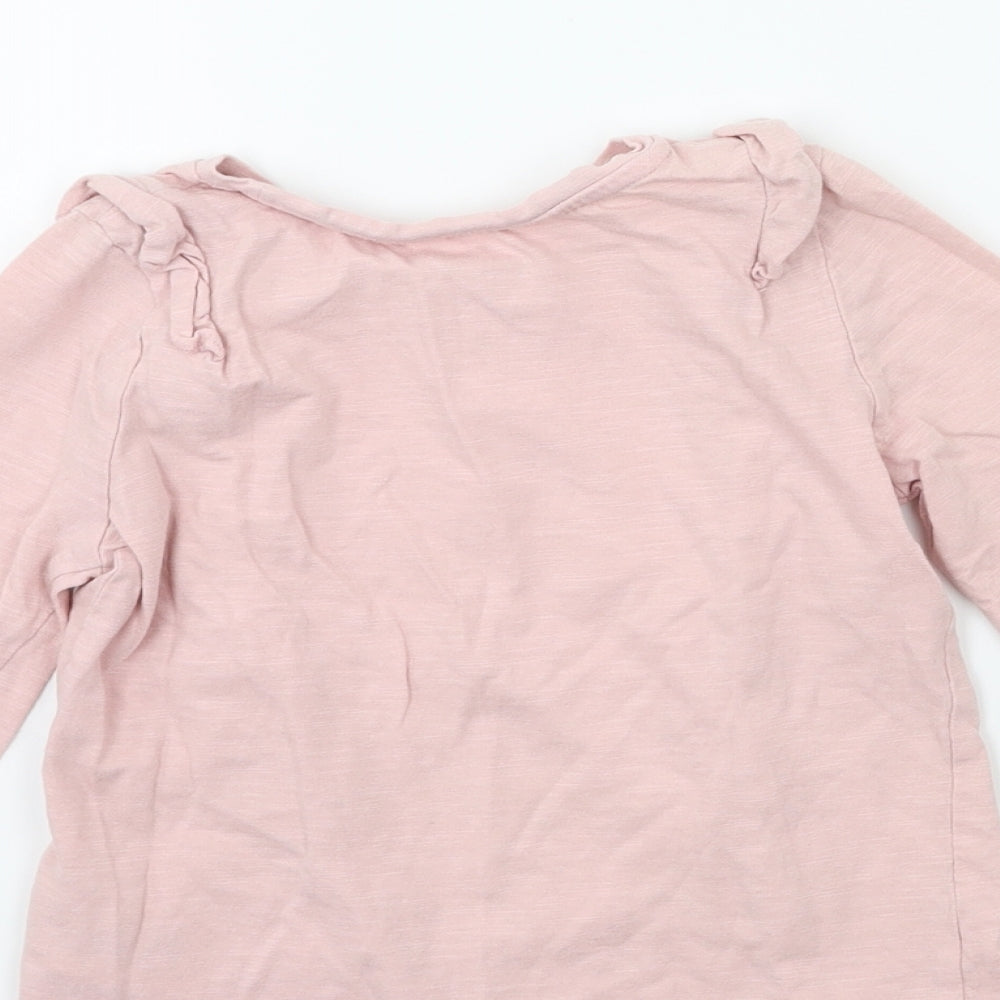 Mothercare Girls Pink   Basic T-Shirt Size 3-4 Years