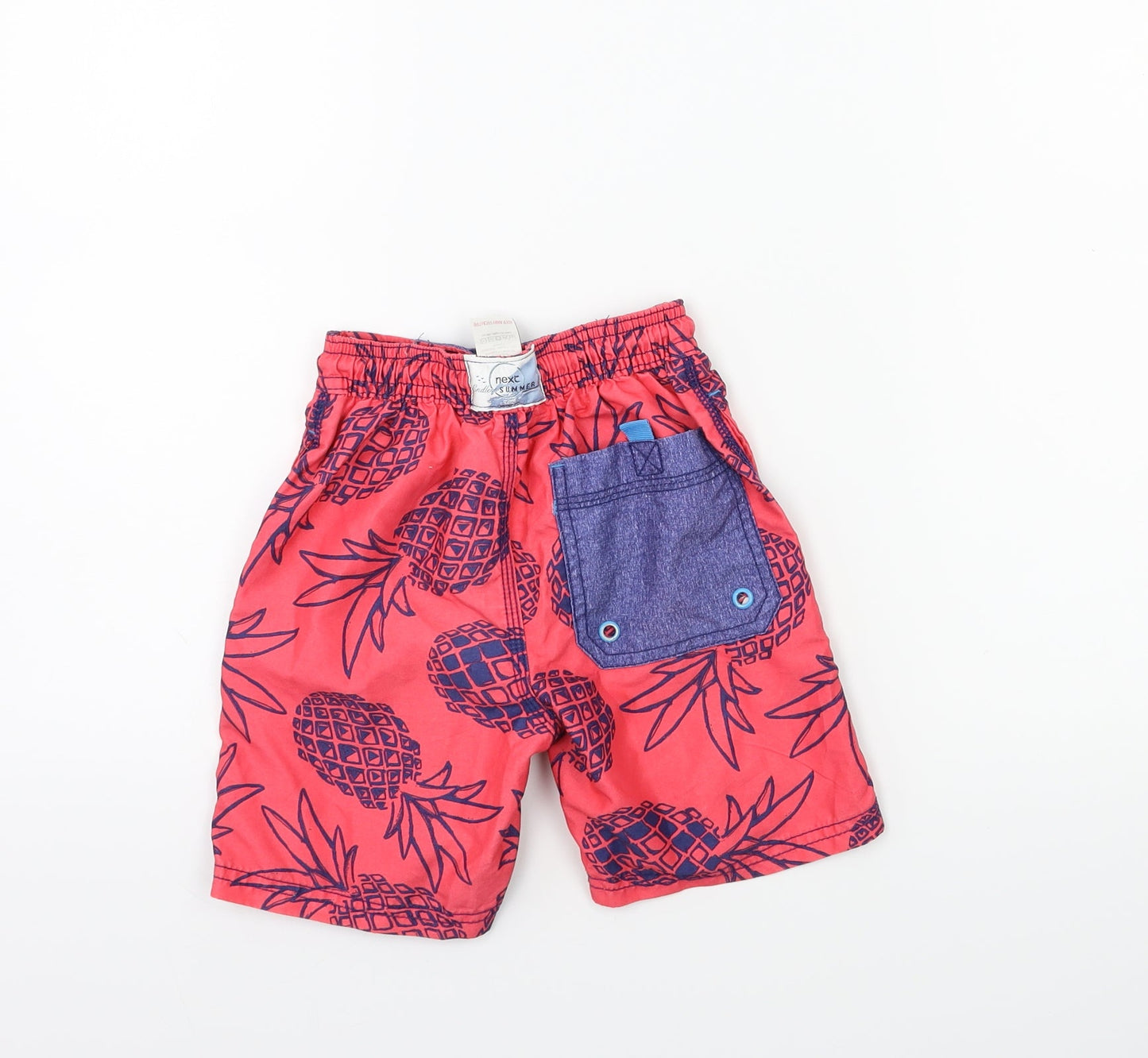 NEXT Boys Red Floral  Bermuda Shorts Size 4 Years