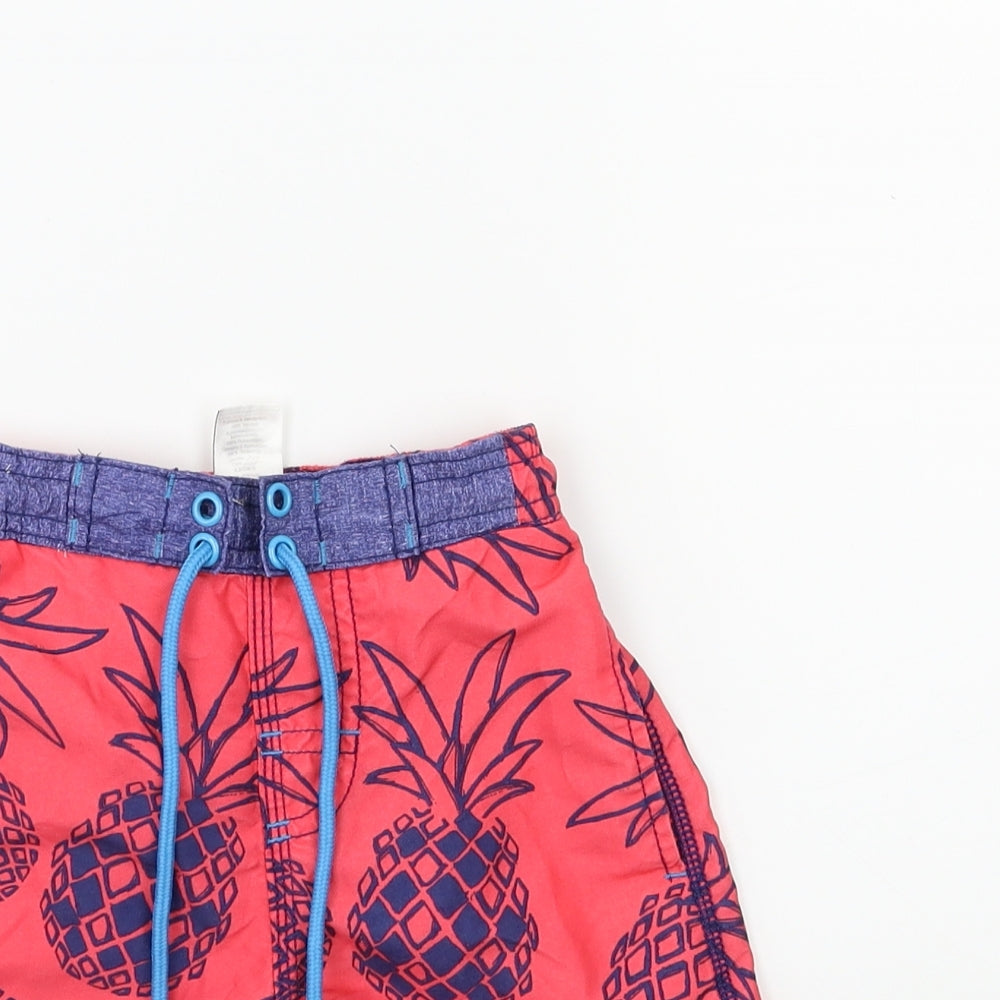 NEXT Boys Red Floral  Bermuda Shorts Size 4 Years