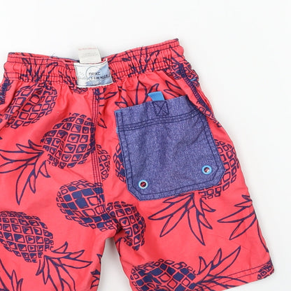NEXT Boys Red Floral  Bermuda Shorts Size 4 Years