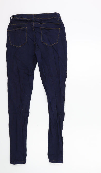 Denim & Co. Womens Blue  Denim Skinny Jeans Size 8 L28 in