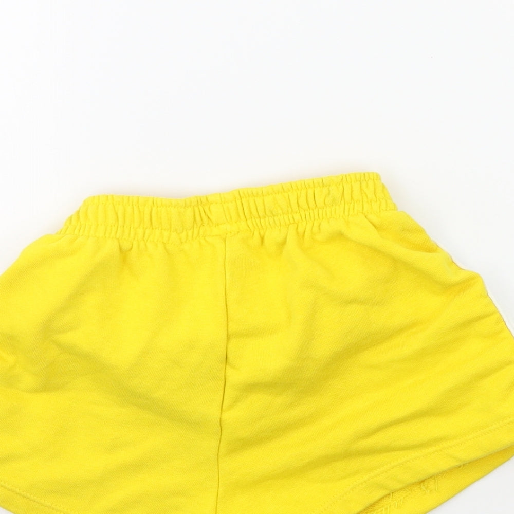 Zara Boys Yellow Striped   Shorts Size 7 Years