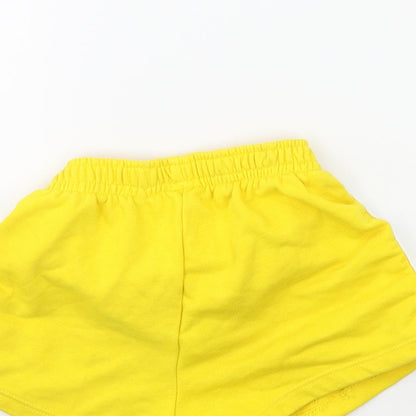 Zara Boys Yellow Striped   Shorts Size 7 Years