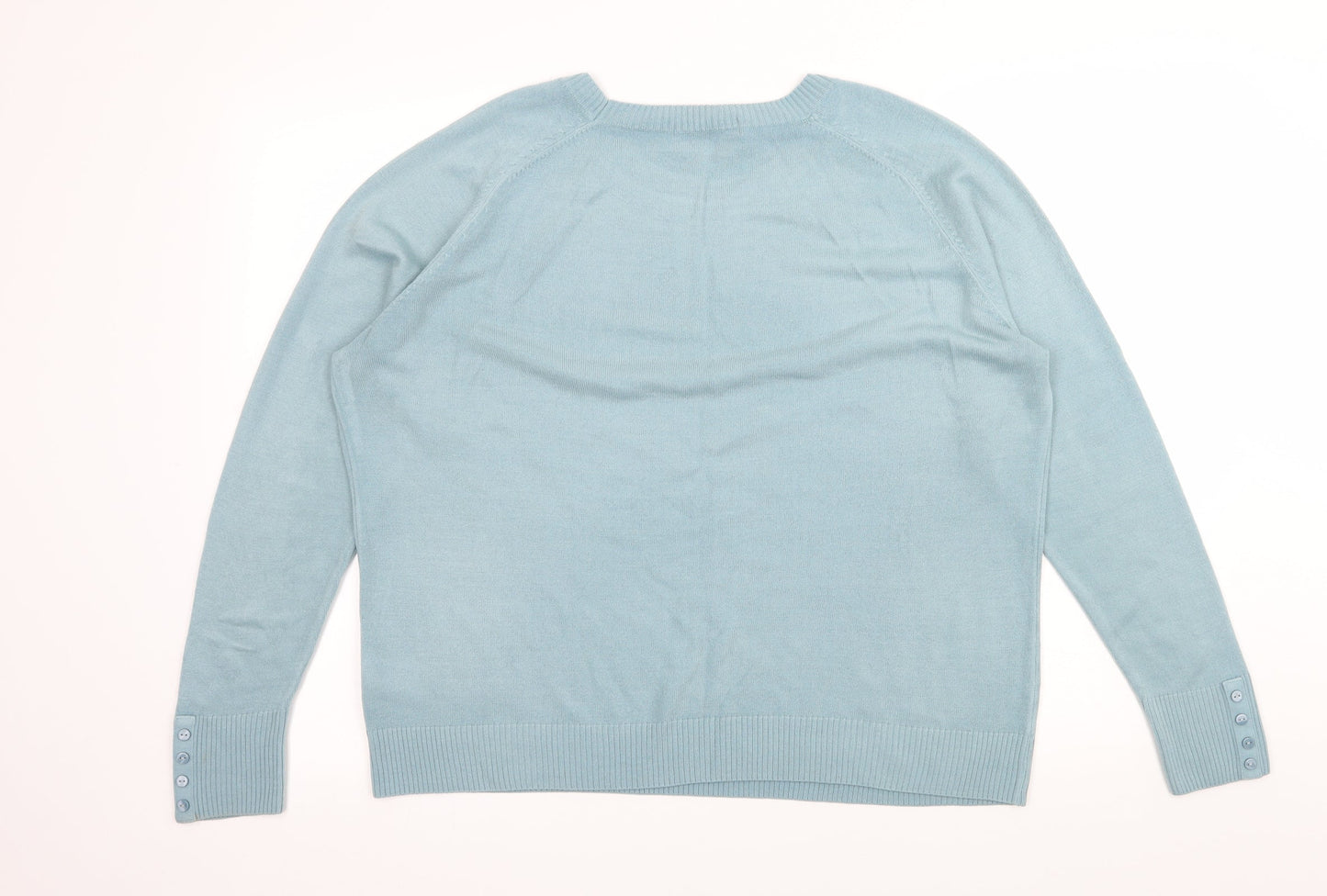 Marks and Spencer Womens Blue  Knit Pullover Jumper Size 18