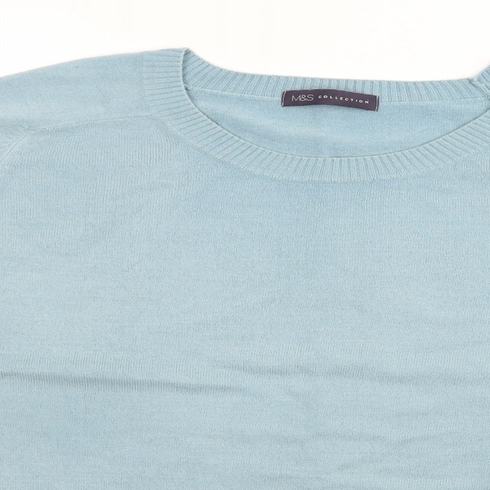 Marks and Spencer Womens Blue  Knit Pullover Jumper Size 18