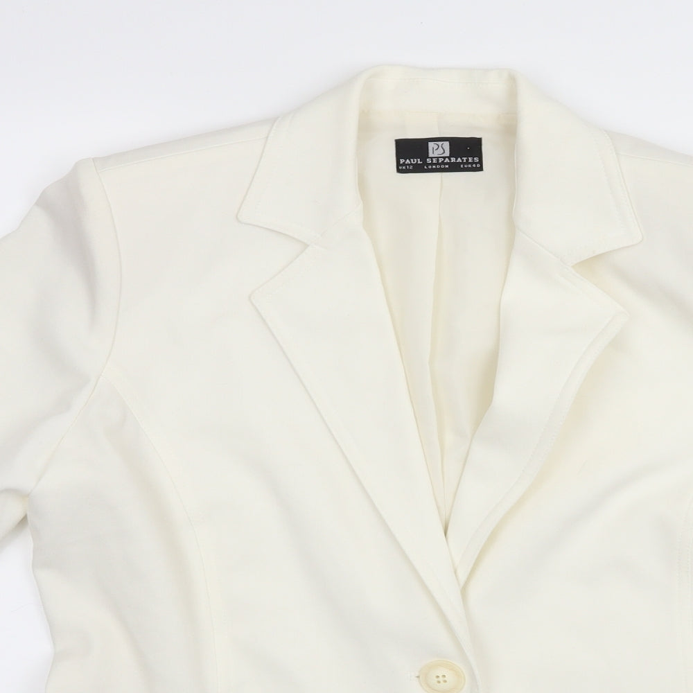 Womens UK Size 12 Paul Seperates Ivory Jacket