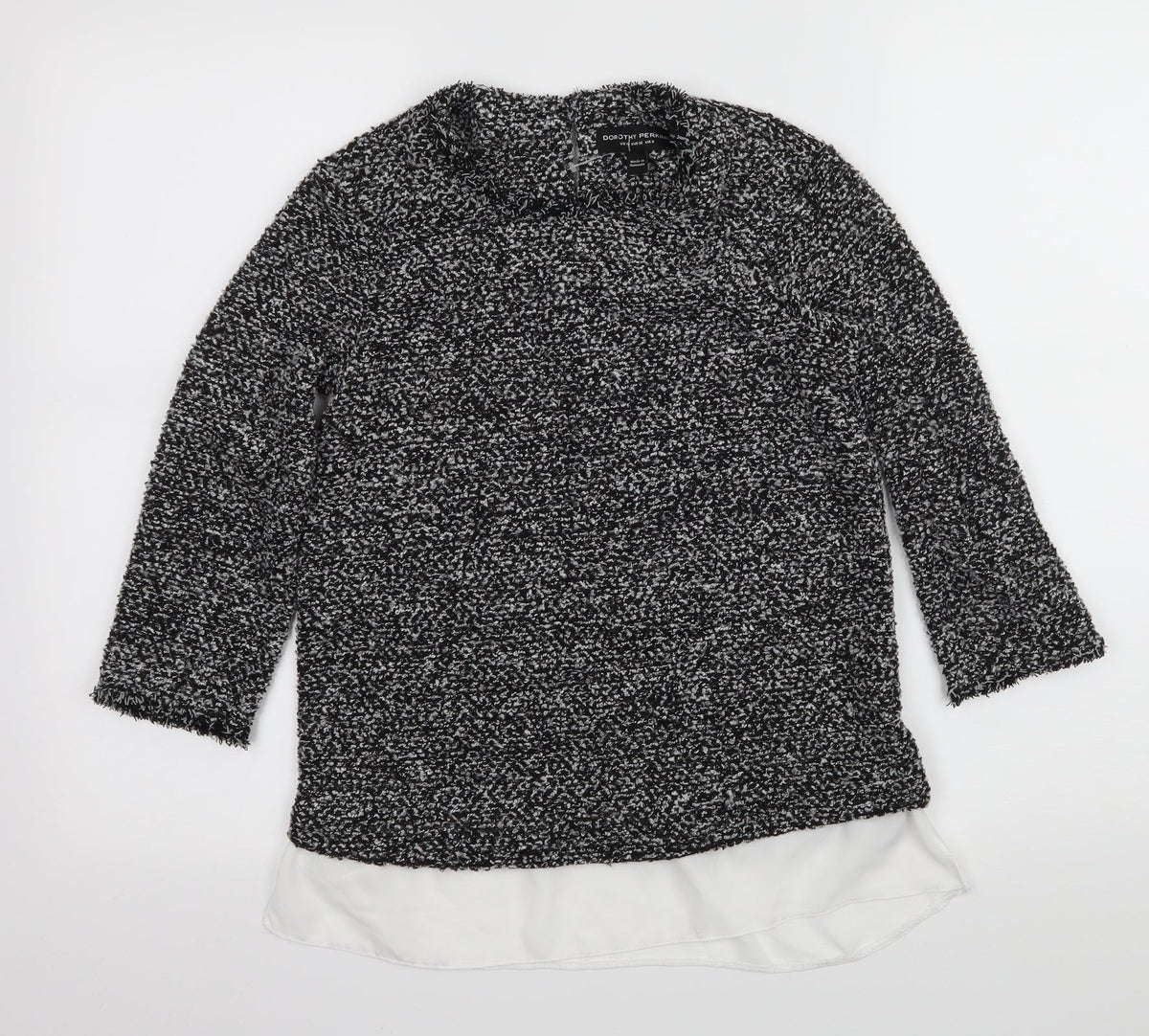 Dorothy Perkins Womens Grey  Knit Pullover Jumper Size 8