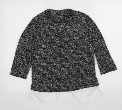 Dorothy Perkins Womens Grey  Knit Pullover Jumper Size 8