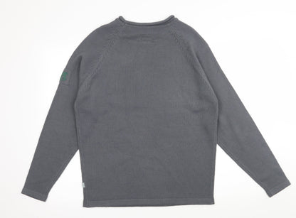 Preworn Mens Grey  Knit Pullover Jumper Size S