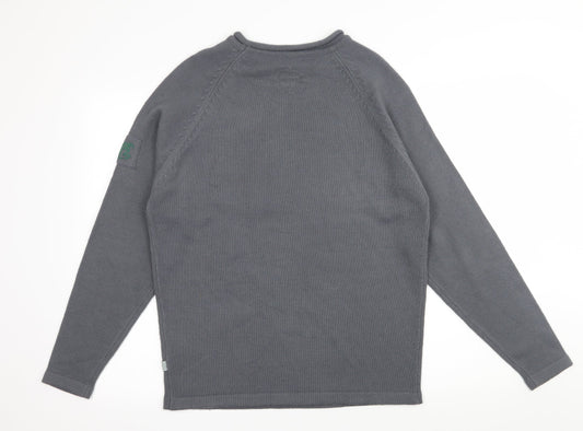 Preworn Mens Grey  Knit Pullover Jumper Size S