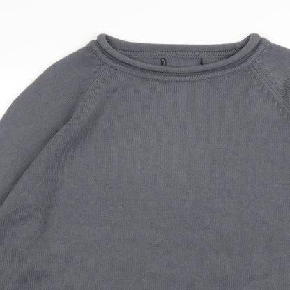 Preworn Mens Grey  Knit Pullover Jumper Size S