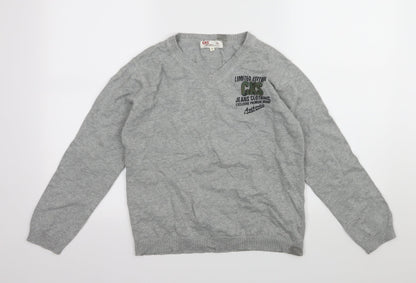 CKS Boys Grey  Knit Pullover Jumper Size 12 Years