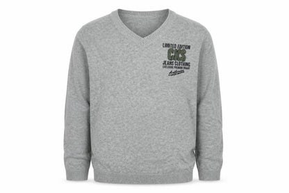 CKS Boys Grey  Knit Pullover Jumper Size 12 Years