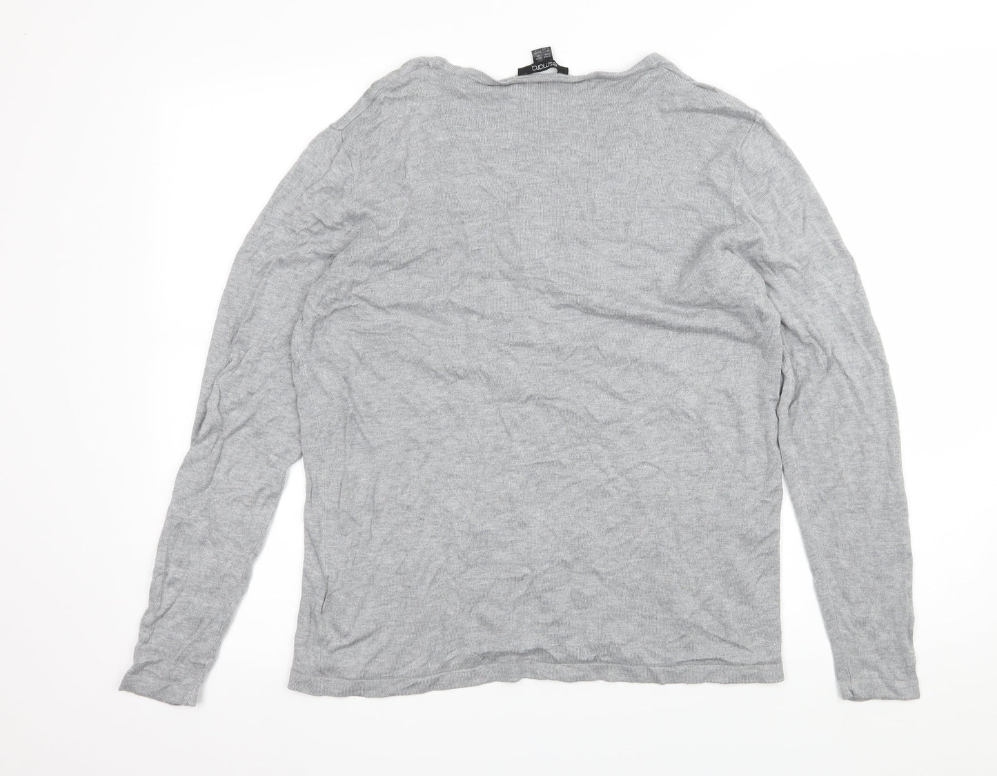 ESMARA Womens Grey  Knit Cardigan Jumper Size 18