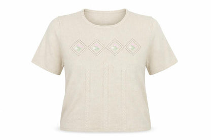 Womens UK Size XL Bonmarché Ivory Basic T-Shirt