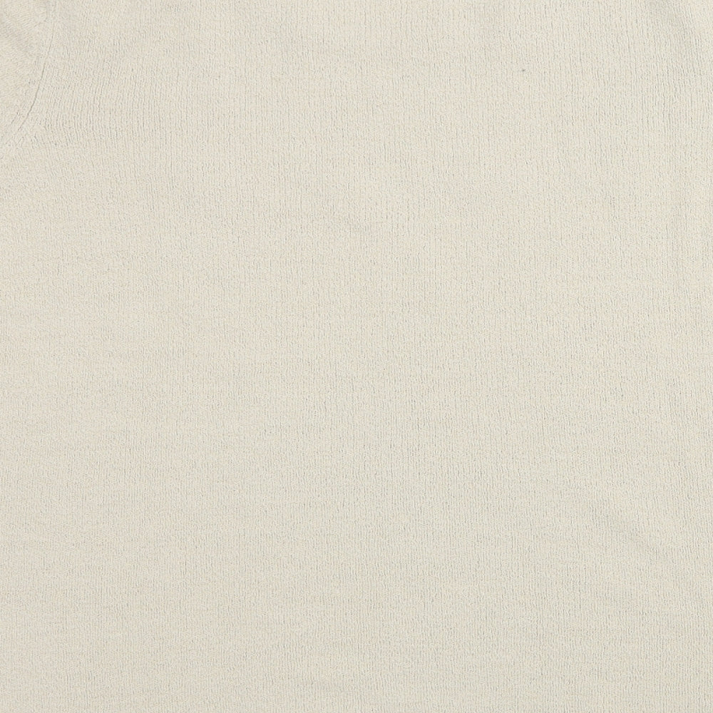 Womens UK Size XL Bonmarché Ivory Basic T-Shirt