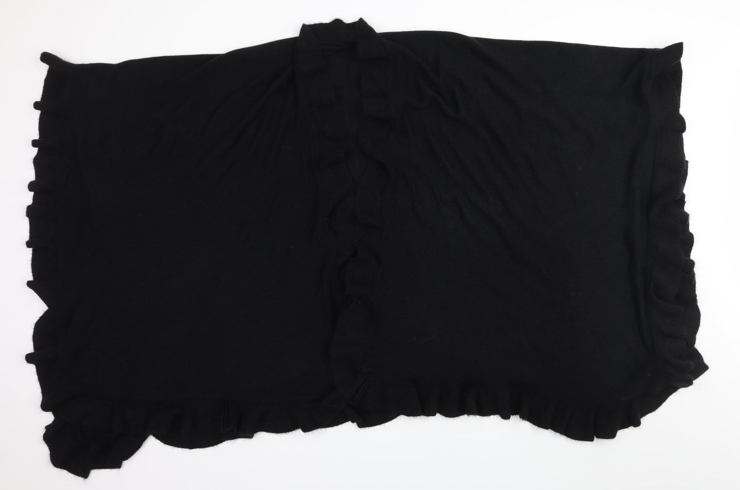 Preworn Womens Black  Knit  Shawl/Wrap
