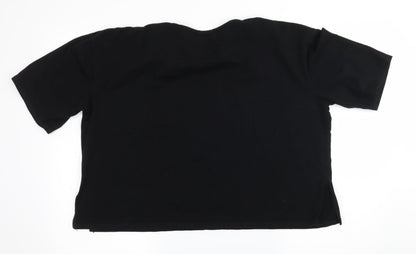 Womens UK Size 14 PRETTYLITTLETHING Black Basic T-Shirt