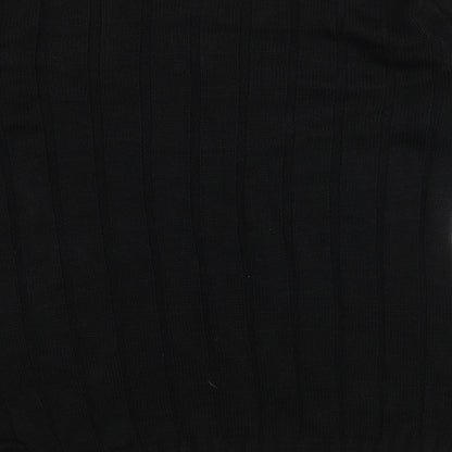 PRETTYLITTLETHING Womens Black  Knit Pullover Jumper Size M
