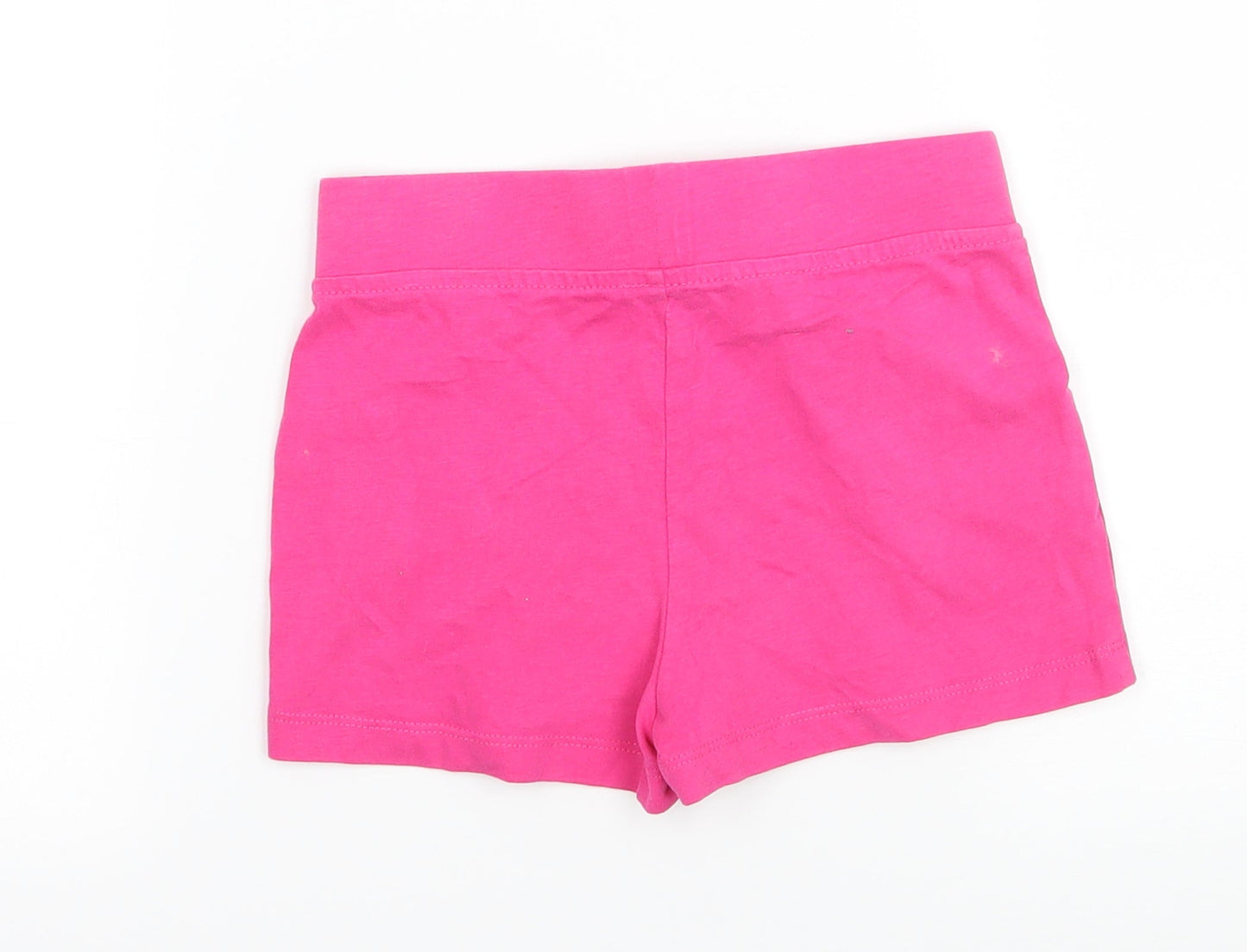George Girls Pink  Jersey Hot Pants Shorts Size 5-6 Years