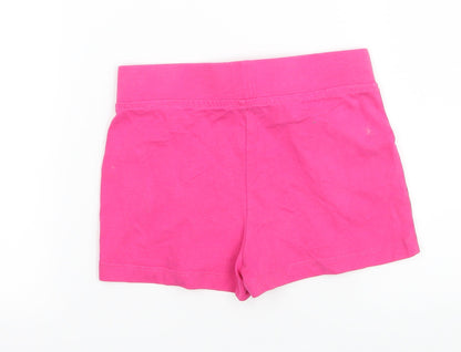 George Girls Pink  Jersey Hot Pants Shorts Size 5-6 Years