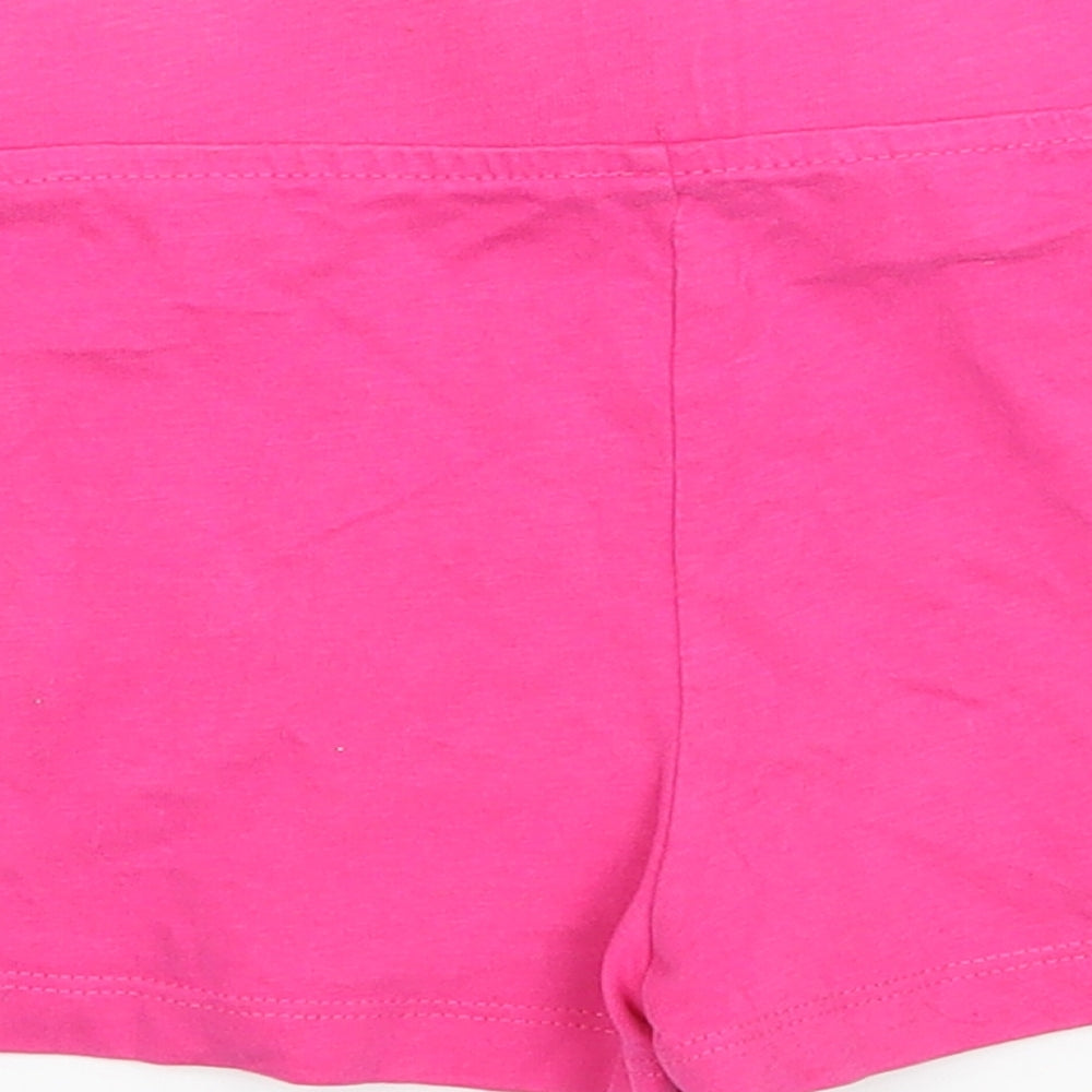 George Girls Pink  Jersey Hot Pants Shorts Size 5-6 Years