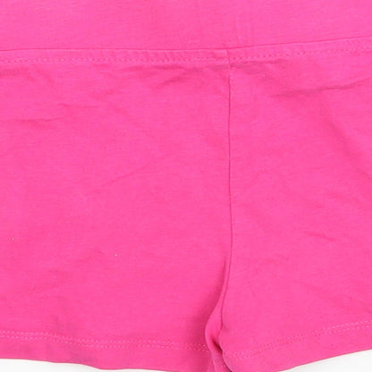 George Girls Pink  Jersey Hot Pants Shorts Size 5-6 Years