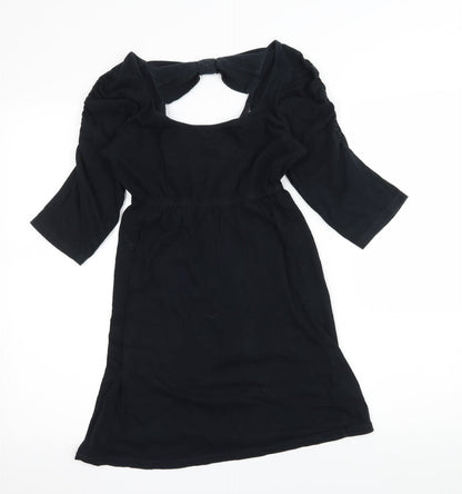 Womens UK Size 6 Dorothy Perkins Black Basic T-Shirt