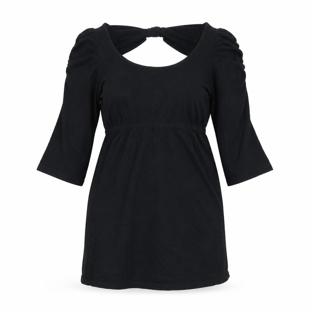 Womens UK Size 6 Dorothy Perkins Black Basic T-Shirt