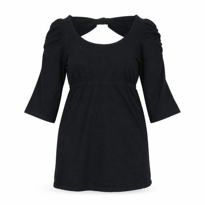 Womens UK Size 6 Dorothy Perkins Black Basic T-Shirt