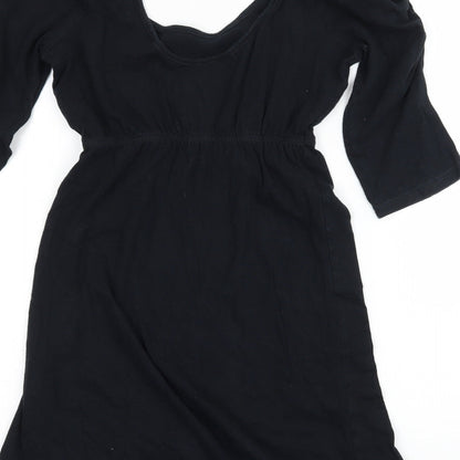 Womens UK Size 6 Dorothy Perkins Black Basic T-Shirt