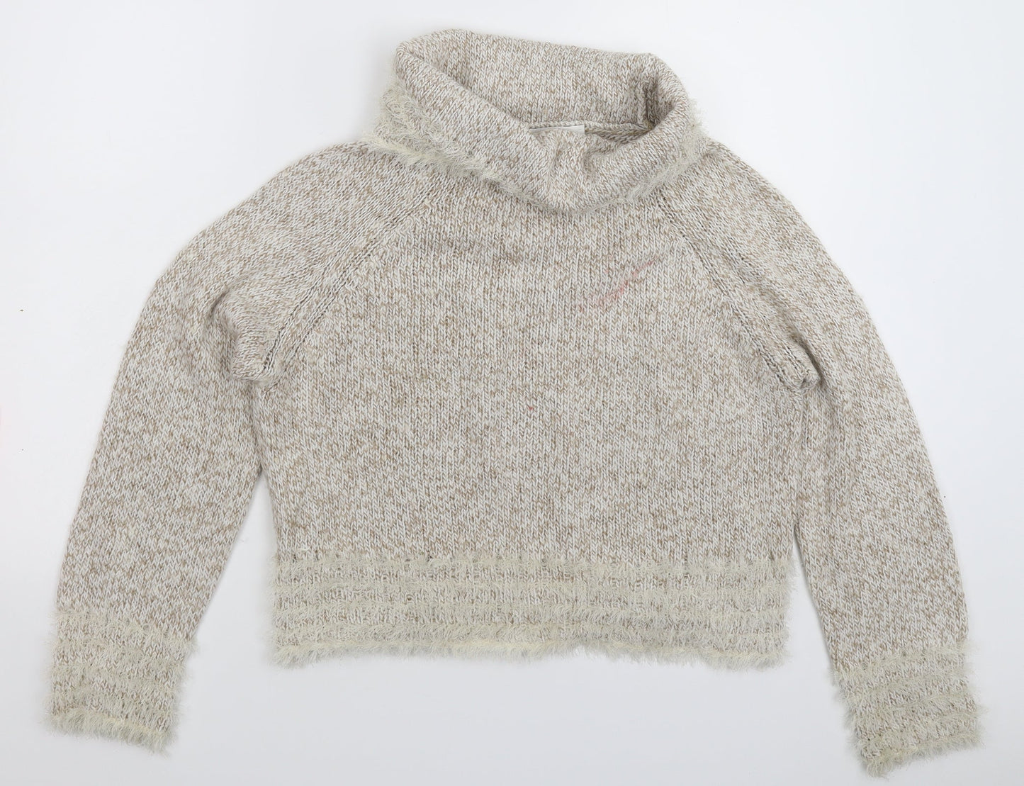 TUZZI Womens Beige  Knit Pullover Jumper Size L