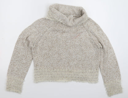 TUZZI Womens Beige  Knit Pullover Jumper Size L