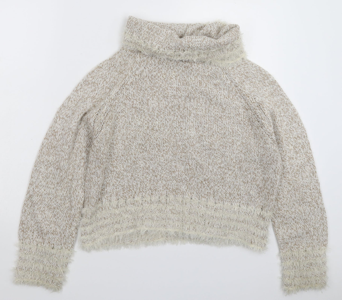TUZZI Womens Beige  Knit Pullover Jumper Size L