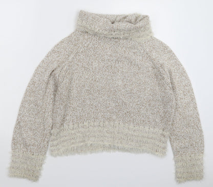 TUZZI Womens Beige  Knit Pullover Jumper Size L