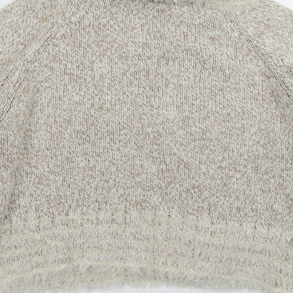TUZZI Womens Beige  Knit Pullover Jumper Size L