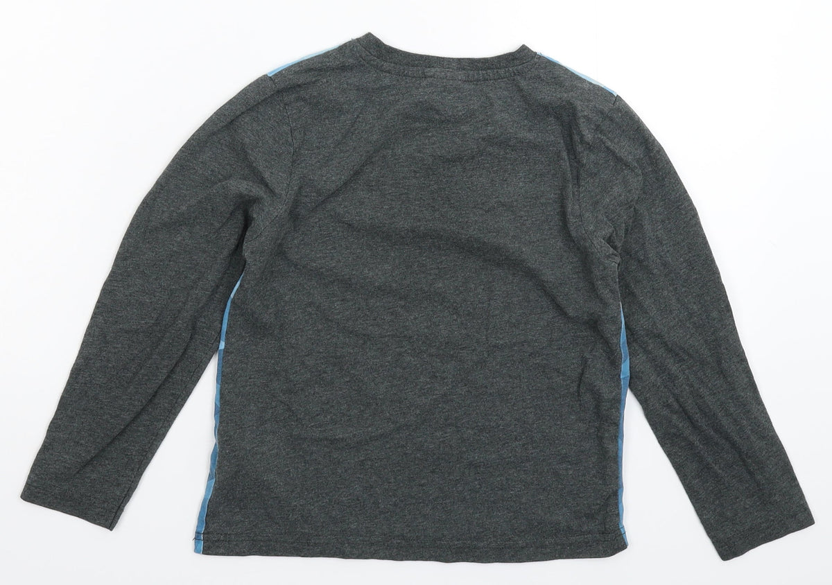 George Boys Grey   Basic T-Shirt Size 6-7 Years