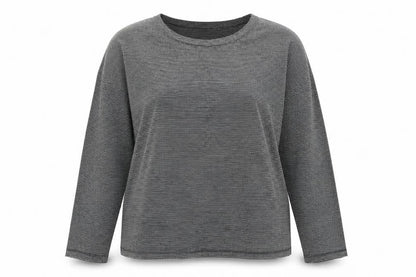 Marks & Spencer Womens Grey Striped  Pullover Jumper Size 16
