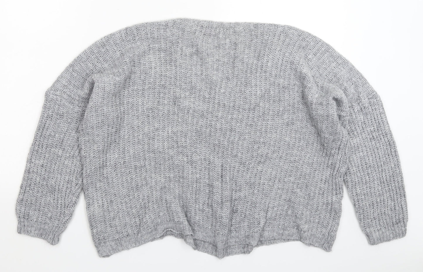 Yida Womens Grey  Knit Pullover Jumper Size M