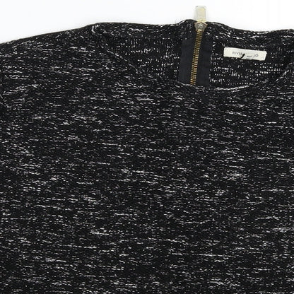 River Island Womens Black  Knit Pullover Jumper Size 10