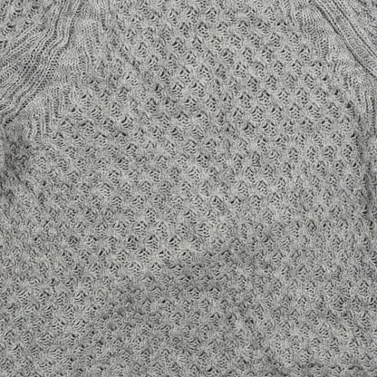 H&M Mens Grey  Knit Pullover Jumper Size S