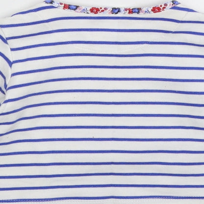 Marks and Spencer Baby White Striped  Basic T-Shirt Size 3-6 Months