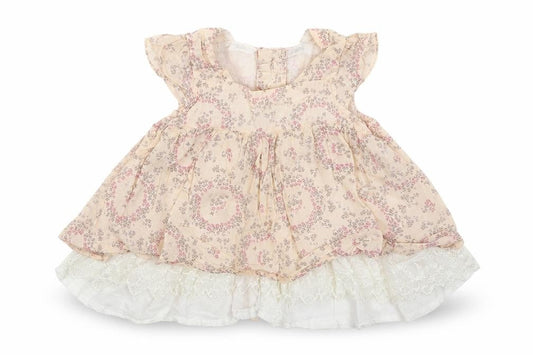 Rockabye-Baby Girls Beige Floral  Shirt Dress  Size 3-6 Months