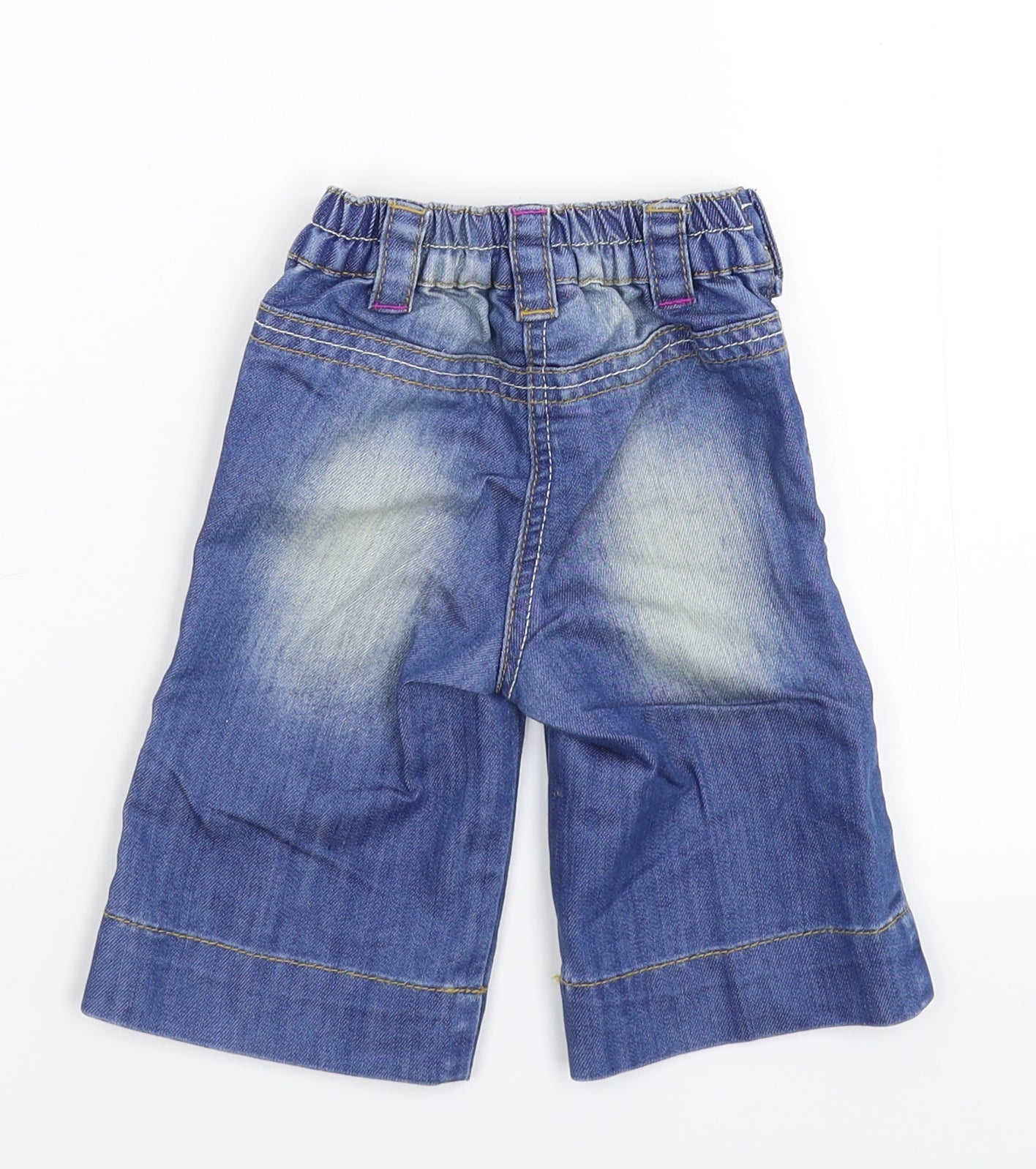 NEXT Girls Blue  Denim Capri Jeans Size 3-6 Months