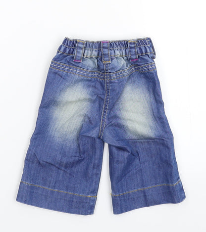 NEXT Girls Blue  Denim Capri Jeans Size 3-6 Months