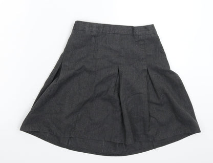 Matalan Girls Grey   Pleated Skirt Size 10 Years