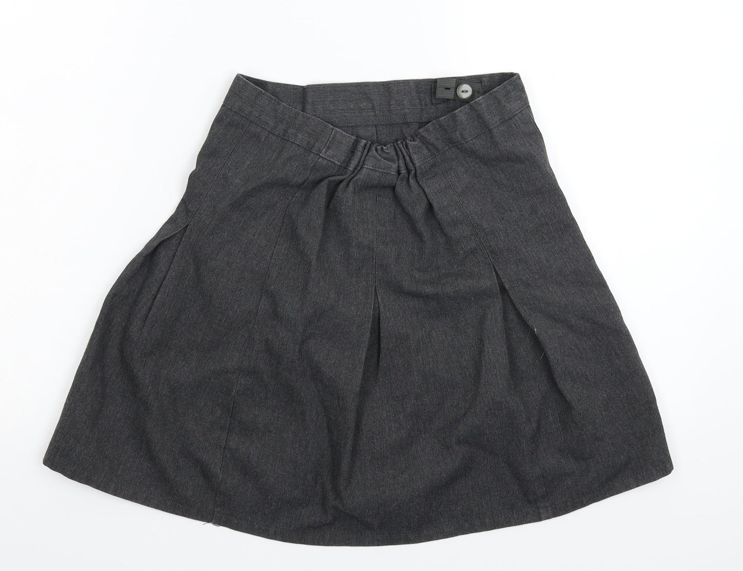 Matalan Girls Grey   Pleated Skirt Size 10 Years