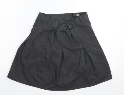 Matalan Girls Grey   Pleated Skirt Size 10 Years