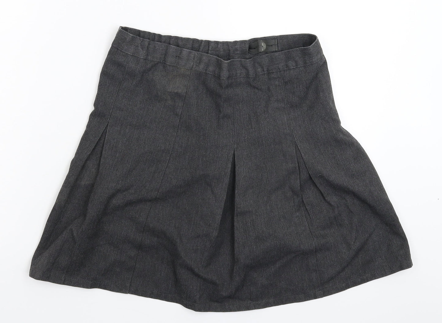Matalan Girls Grey   Pleated Skirt Size 10 Years