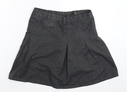 Matalan Girls Grey   Pleated Skirt Size 10 Years